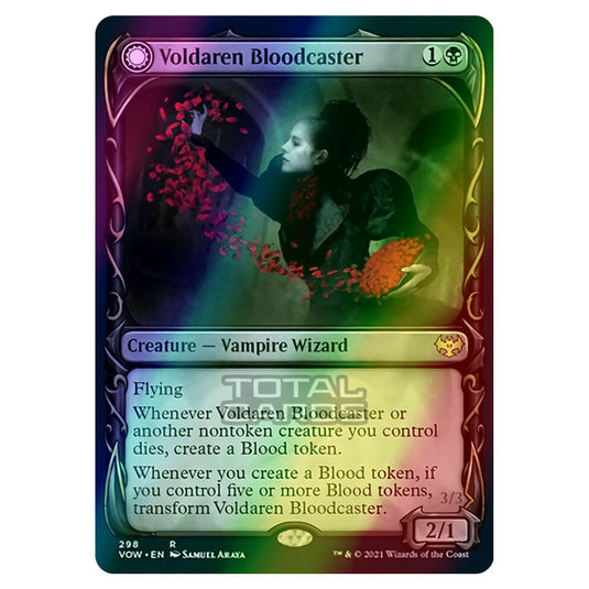 Magic The Gathering - Innistrad - Crimson Vow - Voldaren Bloodcaster // Bloodbat Summoner - 298/277 (Foil)