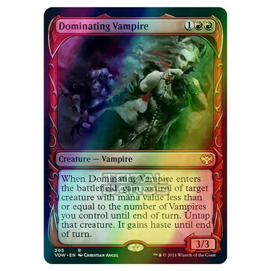 Magic The Gathering - Innistrad - Crimson Vow - Dominating Vampire - 305/277 (Foil)