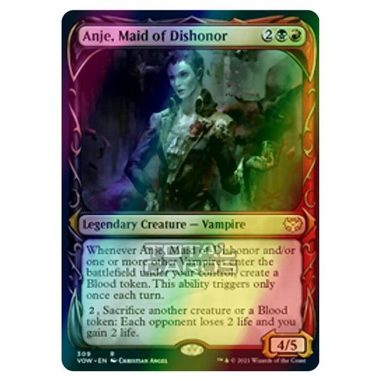 Magic The Gathering - Innistrad - Crimson Vow - Anje, Maid of Dishonor - 309/277 (Foil)