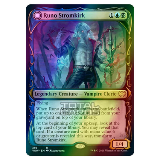 Magic The Gathering - Innistrad - Crimson Vow - Runo Stromkirk // Krothuss, Lord of the Deep - 316/277 (Foil)