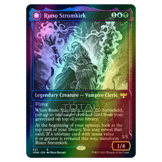 Magic The Gathering - Innistrad - Crimson Vow - Runo Stromkirk // Krothuss, Lord of the Deep - 327/277 (Foil)