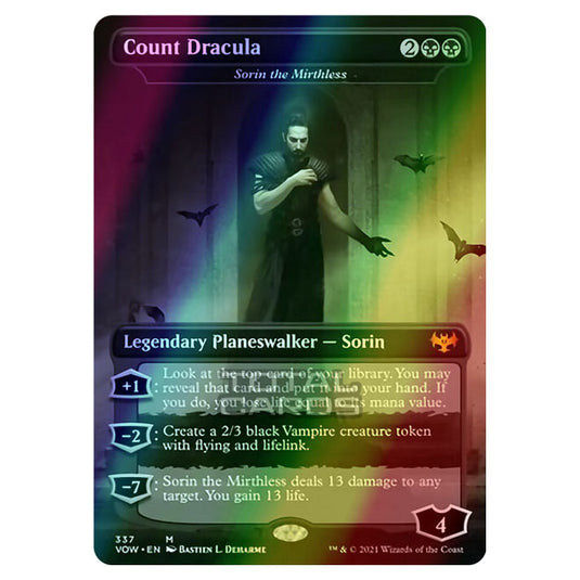 Magic The Gathering - Innistrad - Crimson Vow - Sorin the Mirthless - [Count Dracula] - 337/277 (Foil)