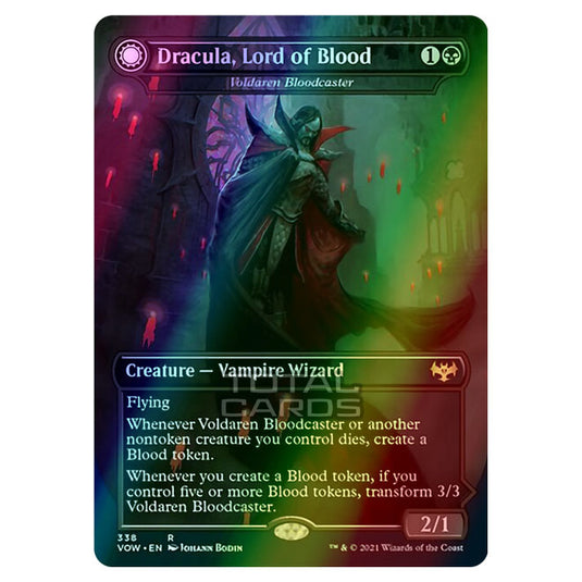 Magic The Gathering - Innistrad - Crimson Vow - Voldaren Bloodcaster // Bloodbat Summoner - [Dracula, Lord of Blood // Dracula, Lord of Bats] - 338/277 (Foil)