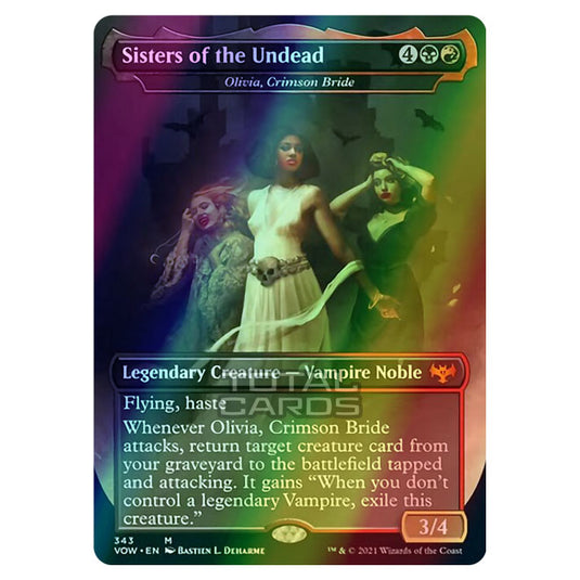 Magic The Gathering - Innistrad - Crimson Vow - Olivia, Crimson Bride - [Sisters of the Undead] - 343/277 (Foil)