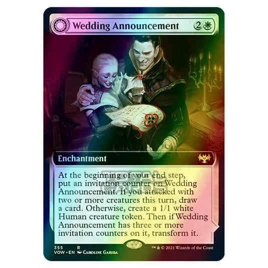 Magic The Gathering - Innistrad - Crimson Vow - Wedding Announcement // Wedding Festivity - 355/277 (Foil)