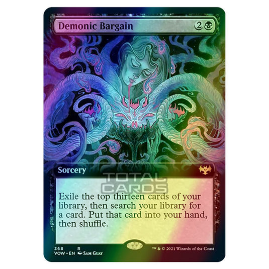 Magic The Gathering - Innistrad - Crimson Vow - Demonic Bargain - 368/ Magic The Gathering - Innistrad - Crimson Vow - Demonic Bargain - 368/
