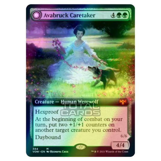 Magic The Gathering - Innistrad - Crimson Vow - Avabruck Caretaker // Hollowhenge Huntmaster - 384/277 (Foil)