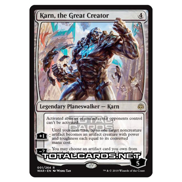 Magic The Gathering - War of The Spark - Karn, the Great Creator