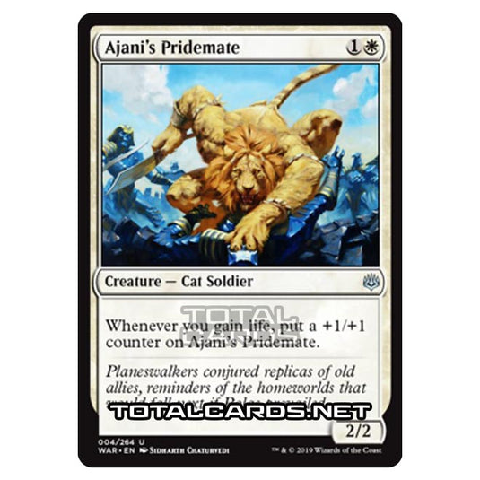 Magic The Gathering - War of The Spark - Ajani's Pridemate - 4/264
