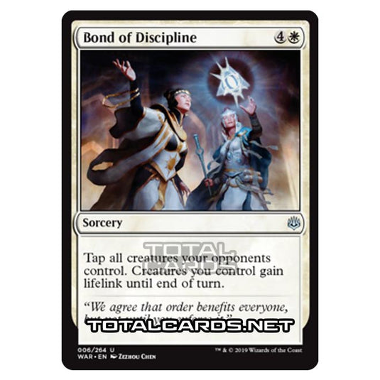 Magic The Gathering - War of The Spark - Bond of Discipline - 6/264