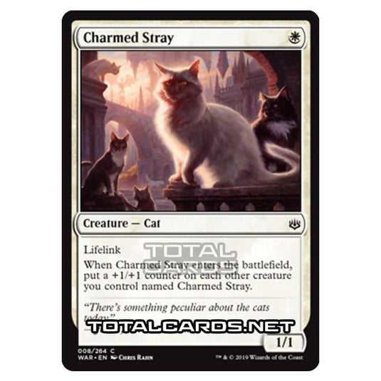 Magic The Gathering - War of The Spark - Charmed Stray - 8/264