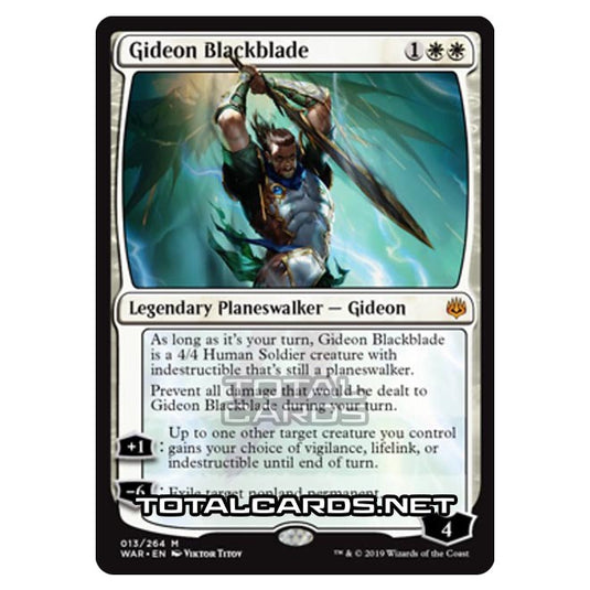Magic The Gathering - War of The Spark - Gideon Blackblade - 13/264
