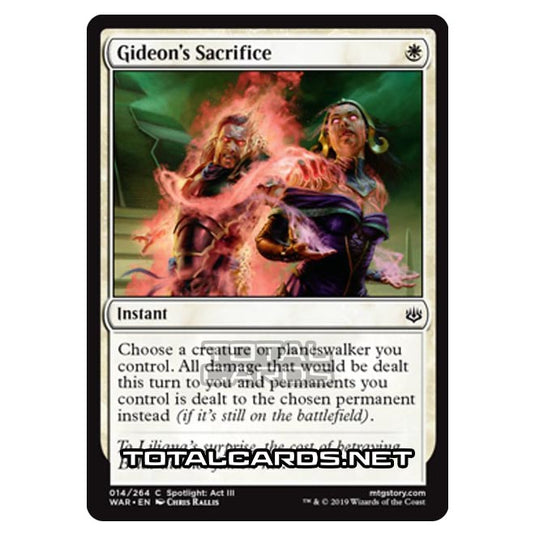 Magic The Gathering - War of The Spark - Gideon's Sacrifice - 14/264