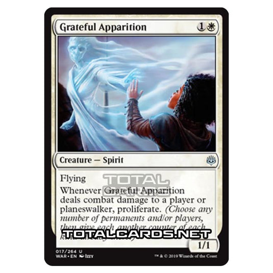 Magic The Gathering - War of The Spark - Grateful Apparition - 17/264