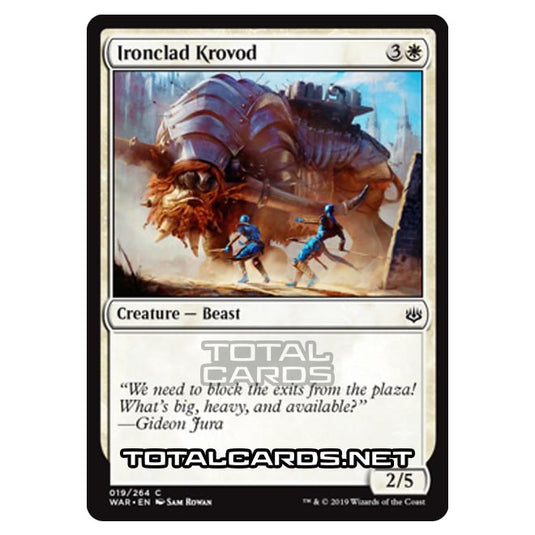 Magic The Gathering - War of The Spark - Ironclad Krovod - 19/264