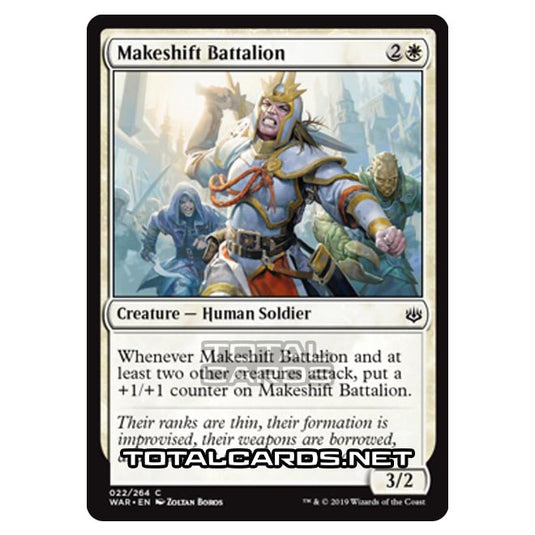 Magic The Gathering - War of The Spark - Makeshift Battalion - 22/264