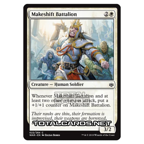 Magic The Gathering - War of The Spark - Makeshift Battalion - 22/264 Magic The Gathering - War of The Spark - Makeshift Battalion - 22/264