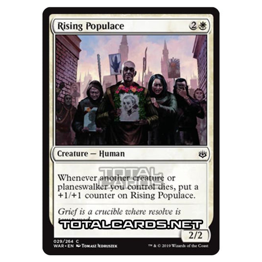 Magic The Gathering - War of The Spark - Rising Populace - 29/264