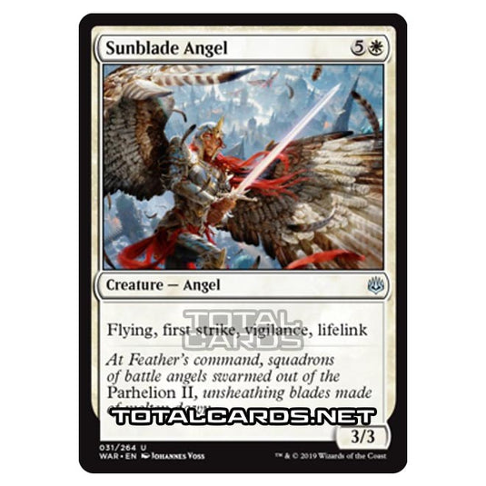 Magic The Gathering - War of The Spark - Sunblade Angel - 31/264