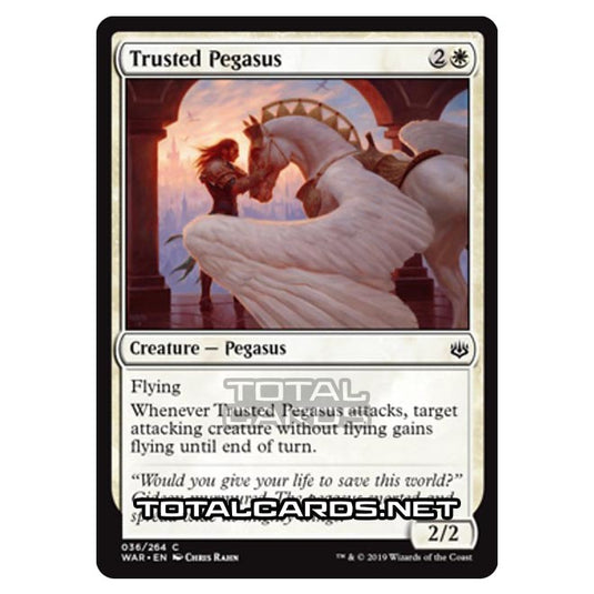 Magic The Gathering - War of The Spark - Trusted Pegasus - 36/264