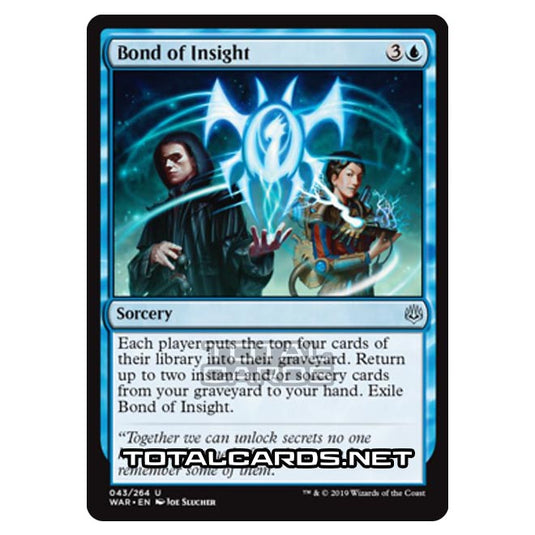 Magic The Gathering - War of The Spark - Bond of Insight - 43/264