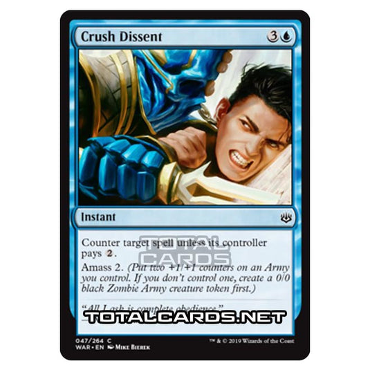 Magic The Gathering - War of The Spark - Crush Dissent - 47/264