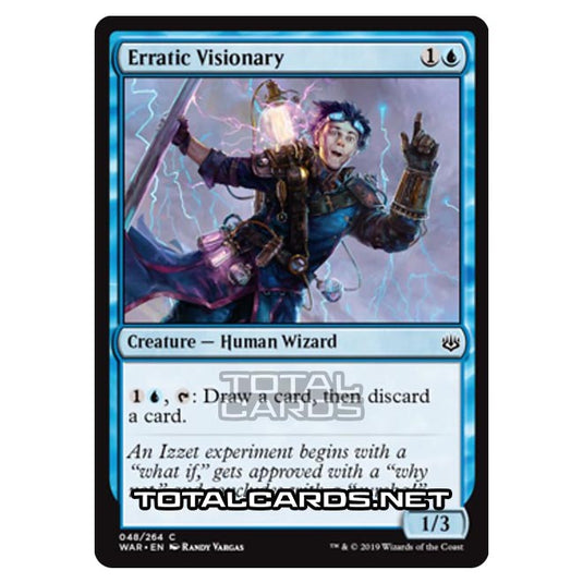 Magic The Gathering - War of The Spark - Erratic Visionary - 48/264