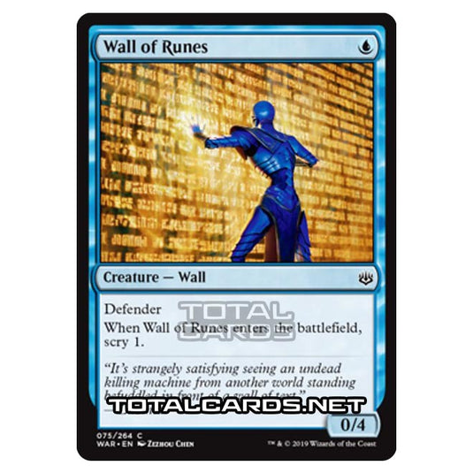 Magic The Gathering - War of The Spark - Wall of Runes - 75/264