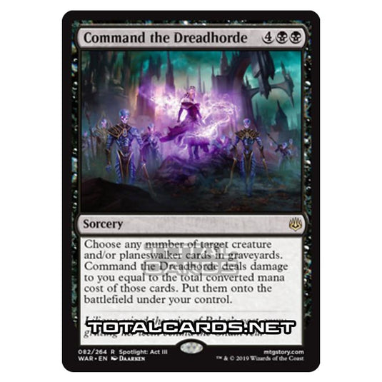 Magic The Gathering - War of The Spark - Command the Dreadhorde - 82/264