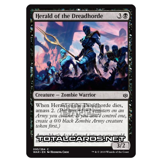 Magic The Gathering - War of The Spark - Herald of the Dreadhorde - 93/264