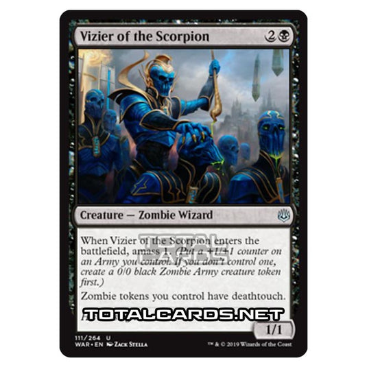 Magic The Gathering - War of The Spark - Vizier of the Scorpion - 111/264