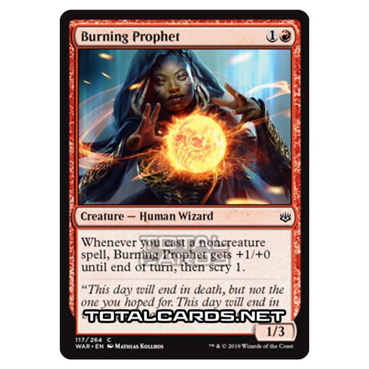 Magic The Gathering - War of The Spark - Burning Prophet - 117/264