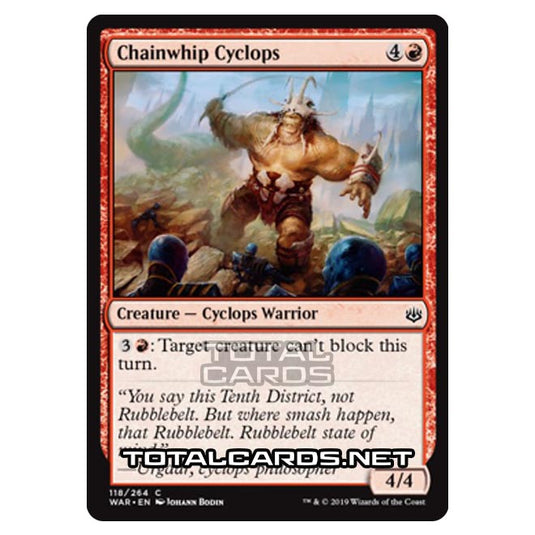 Magic The Gathering - War of The Spark - Chainwhip Cyclops - 118/264