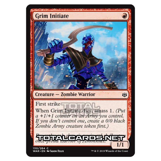 Magic The Gathering - War of The Spark - Grim Initiate - 130/264