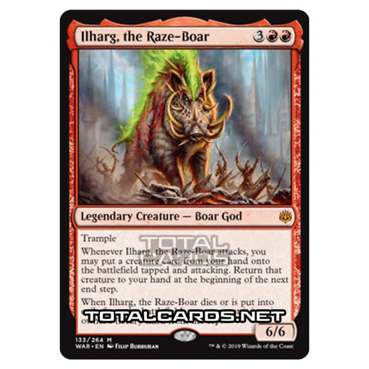 Magic The Gathering - War of The Spark - Ilharg, the Raze-Boar - 133/264