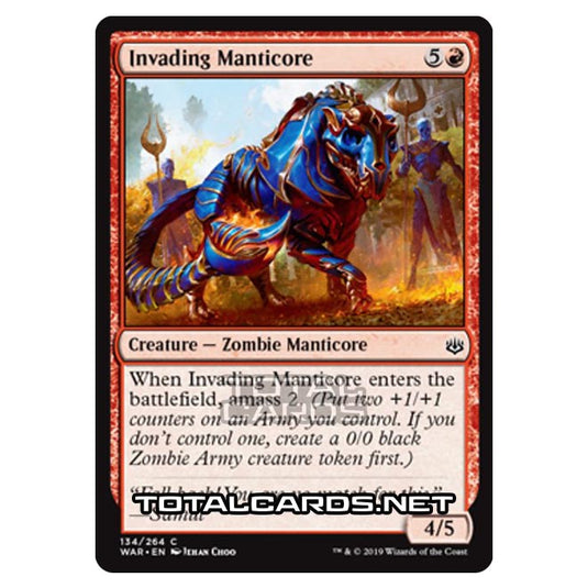 Magic The Gathering - War of The Spark - Invading Manticore - 134/264