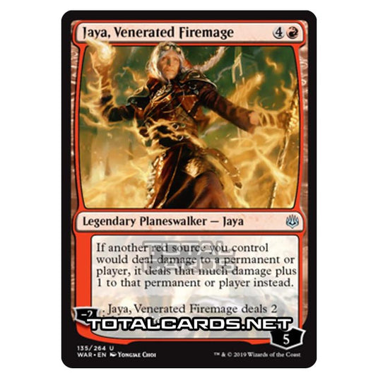 Magic The Gathering - War of The Spark - Jaya, Venerated Firemage - 135/264