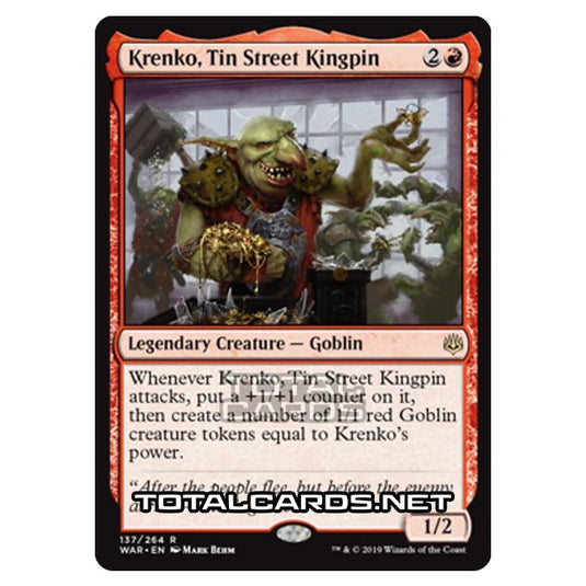 Magic The Gathering - War of The Spark - Krenko, Tin Street Kingpin - 137/264