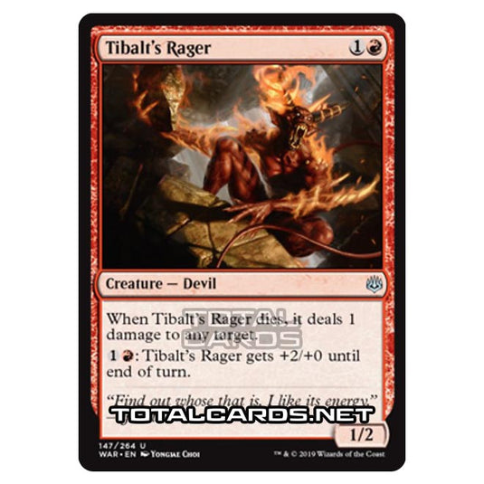 Magic The Gathering - War of The Spark - Tibalt's Rager - 147/264