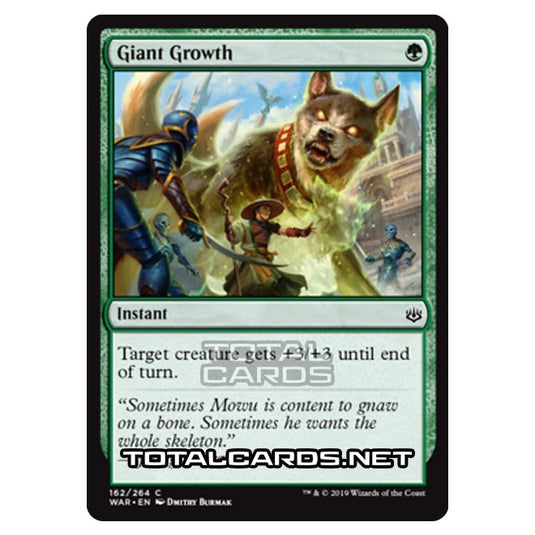 Magic The Gathering - War of The Spark - Giant Growth - 162/264