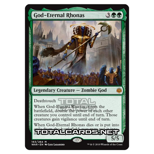 Magic The Gathering - War of The Spark - God-Eternal Rhonas - 163/264