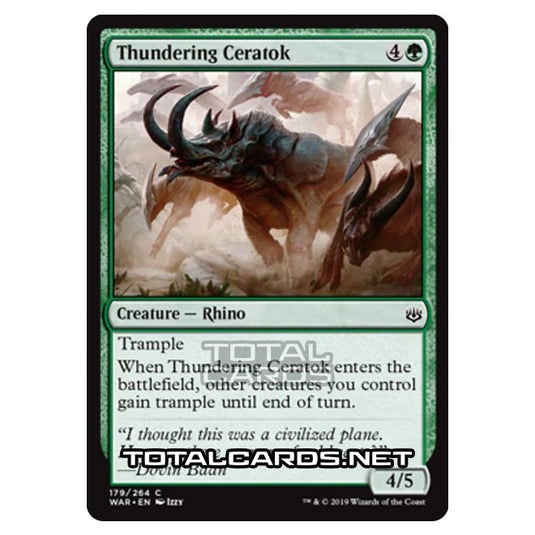 Magic The Gathering - War of The Spark - Thundering Ceratok - 179/264