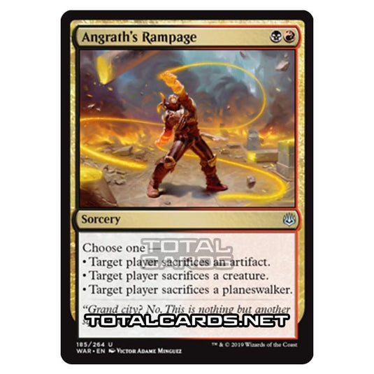 Magic The Gathering - War of The Spark - Angrath's Rampage - 185/264