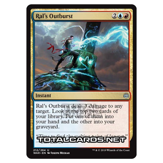 Magic The Gathering - War of The Spark - Ral's Outburst - 212/264