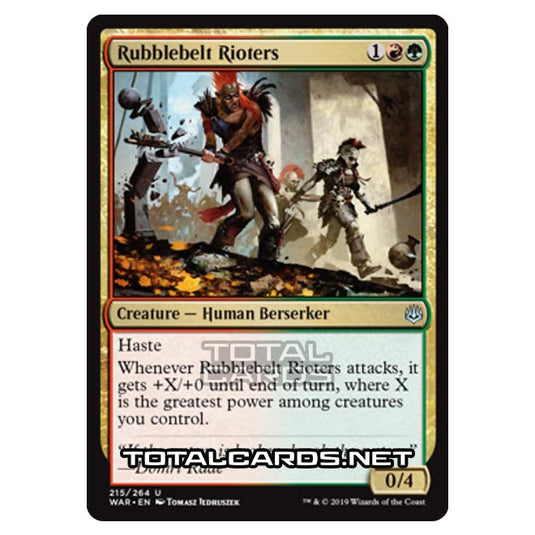 Magic The Gathering - War of The Spark - Rubblebelt Rioters - 215/264