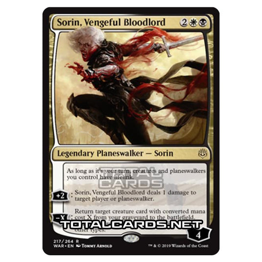 Magic The Gathering - War of The Spark - Sorin, Vengeful Bloodlord - 217/264