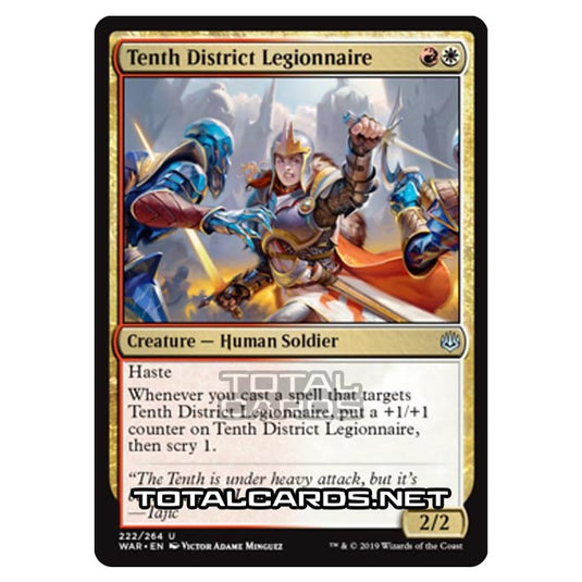 Magic The Gathering - War of The Spark - Tenth District Legionnaire - 222/264