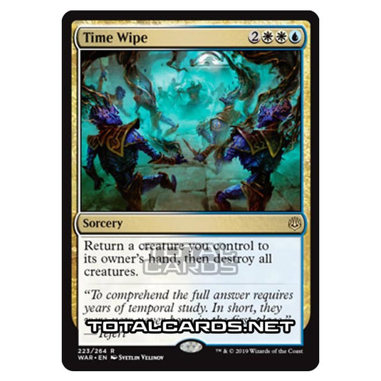 Magic The Gathering - War of The Spark - Time Wipe - 223/264