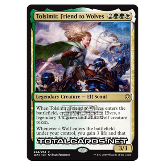 Magic The Gathering - War of The Spark - Tolsimir, Friend to Wolves - 224/264