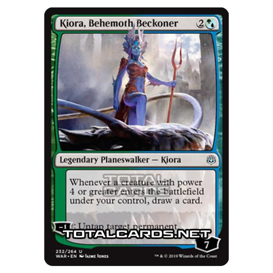 Magic The Gathering - War of The Spark - Kiora, Behemoth Beckoner - 232/264